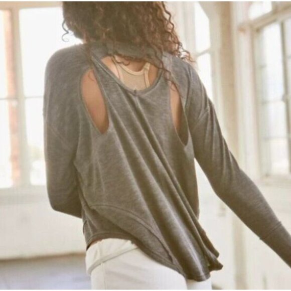 FREE PEOPLE MOVEMENT lay up tee in blue size S - Picture 3 of 9